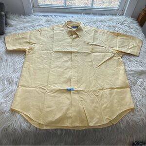 Vintage Ralph Lauren Golf Shirt Tilden Gingham Yellow Short Sleeve Men’s XL